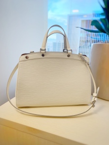 Louis Vuitton White Epi Brea MM Bag